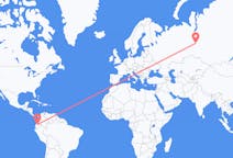 Flights from Quito, Ecuador to Surgut, Russia