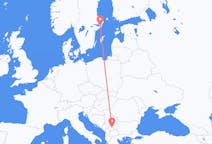 Voli da Stoccolma, Svezia a Pristina, Kosovo