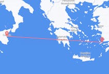Flights from Kos, Greece to Catania, Italy