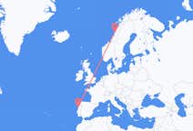 Flights from Sandnessjøen to Porto