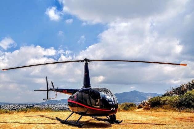 Privater Hubschraubertransfer von Milos nach Santorini