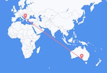 Vols de Kingscote, Australie pour Tirana, Albanie
