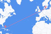 Flyg från George Town, Bahamas till Köpenhamn, Danmark