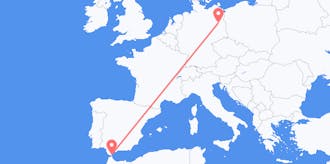Flyg från Gibraltar till Tyskland