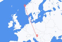出发地 克罗地亚出发地 萨格勒布目的地 挪威弗盧勒的航班