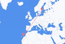 Vols de Stockholm, Suède pour Lanzarote, Espagne