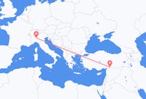 Flyreiser fra Gaziantep, til Milano
