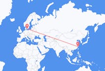 Flyg från Wenzhou, Kina till Köpenhamn, Danmark