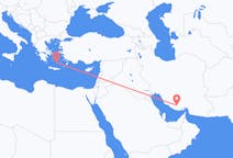 Flights from Lar, Iran to Santorini, Greece