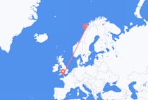Flights from Alderney, Guernsey to Bodø, Norway
