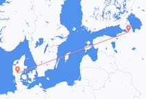 Flyreiser fra St. Petersburg, Russland til Billund, Danmark