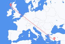 Flyrejser fra Tiree, Skotland til Antalya, Tyrkiet