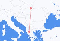 Vols de Debrecen, Hongrie pour Ioannina, Grèce