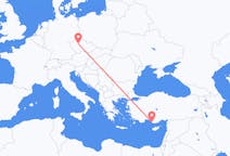 Flyreiser fra Gazipaşa, til Praha