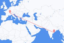 Flyg från Visakhapatnam, Indien till Genève, Schweiz