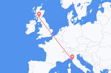 Flug frá Glasgow, Skotlandi til Pisa, Ítalíu
