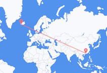 Vols de Canton, Chine à Reykjavík, Islande