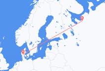 Flyg från Arkhangelsk till Billund