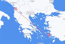 Vols depuis la ville de Tirana vers la ville de Kalymnos