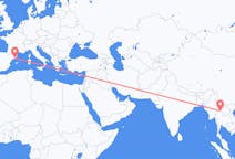 Flights from Chiang Rai Province, Thailand to Barcelona, Spain