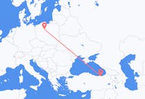 Flug frá Trabzon, Tyrklandi til Bydgoszcz, Póllandi