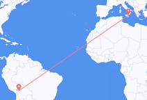 Flyreiser fra La Paz, Bolivia til Catania, Italia