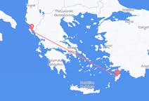 Рейсы из Родос, Греция в Корфу, Греция