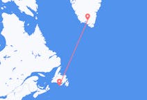 เที่ยวบิน จาก Saint-Pierre, แซงปีแยร์และมีเกอลง ไปยัง Narsarsuaq, กรีนแลนด์