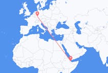 Flyg från Balbala, Djibouti till Frankfurt, Tyskland