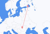 Vluchten van Sibiu, Roemenië naar Sint-Petersburg, Rusland