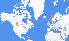 出发地 加拿大梅迪辛哈特目的地 挪威克里斯蒂安松的航班