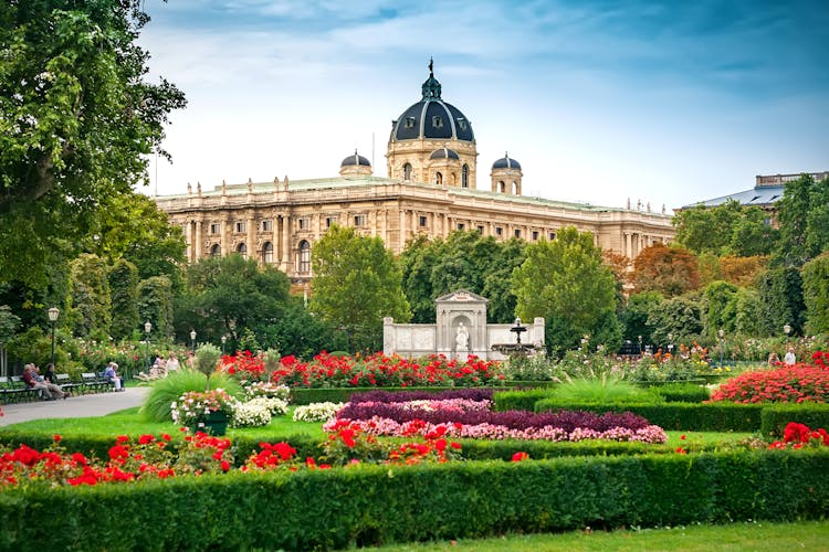 Photo of the Volksgarten (People's Garden) in Vienna, Austria.