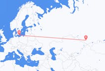 Flyg från Gorno-Altaysk till Bornholm