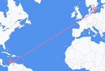 出发地 哥伦比亚出发地 巴兰基亚目的地 丹麦博恩霍姆島的航班