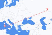 Flights from Orenburg, Russia to Cagliari, Italy