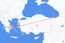 Loty z Trabzon, Turcja do Aten, Grecja