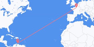 Flights from Aruba to France