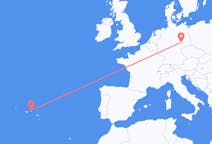 Flyg från Terceira till Leipzig