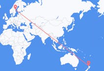 出发地 新西兰出发地 奧克蘭都會區目的地 瑞典松兹瓦尔的航班