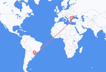 Flyreiser fra Porto Alegre, Brasil til Samos, Hellas