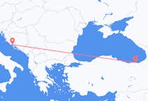 Vols de Trébizonde à Split