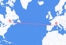 Flyreiser fra Québec, Canada til Nice, Frankrike