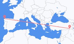 Flyrejser fra Şırnak (Şırnak Provins) til La Coruña