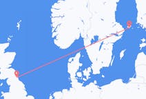Vluchten van Newcastle upon Tyne naar Mariehamn