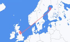 Flyg från Leeds, England till Karleby, Finland