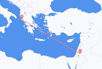 Loty z Amman na Korfu