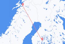 Vols depuis la ville de Narvik vers la ville de Jyväskylä