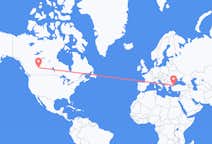 Flyrejser fra Edmonton til Istanbul
