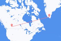出发地 加拿大卡尔加里目的地 格陵兰纳萨尔苏克的航班