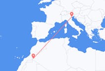 Flyrejser fra Tindouf, Algeriet til Venedig, Italien